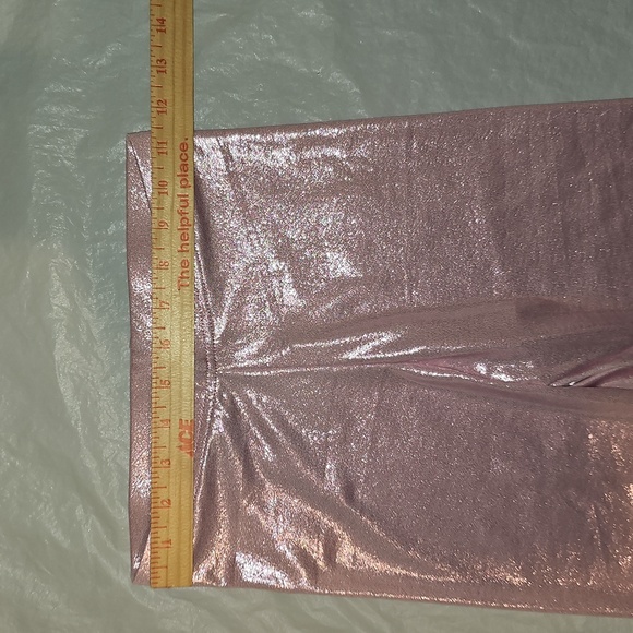Old Navy Pink Shiny Foil Print Leggings for Girls Size XL 14-16 New - Picture 8 of 12